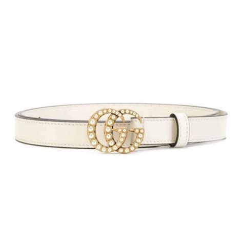 white gucci belt with pearls|gucci pearl belt small.